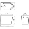 Биде подвесное BELBAGNO FLAY-R BB053BH