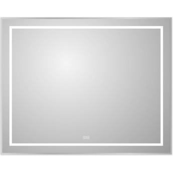 Зеркало BELBAGNO SPC-KRAFT-1000-800-LED-TCH-WARM в алюминиевой раме со встроенным светильником, сенсорным выключателем и подогревом, 1000x32x800